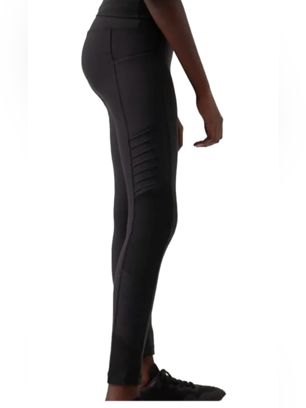 NWT Athleta Girl Black MOTO-VATING TIGHT